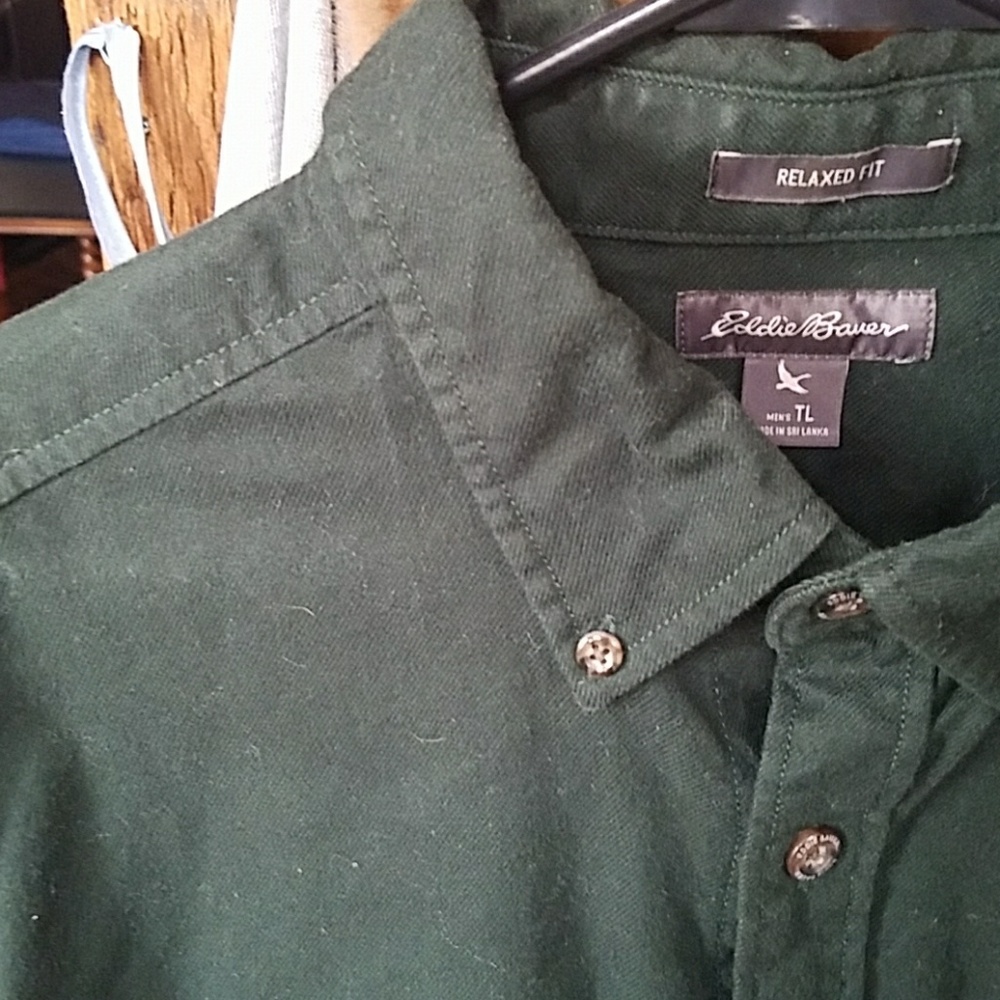 Solid Green Button Down - image 2